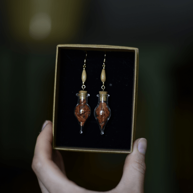 boucles d’oreilles fioles wild dagga
