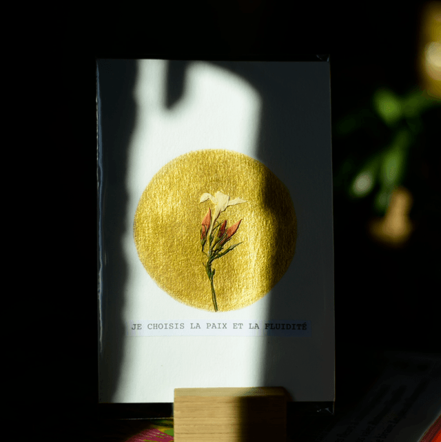 carte postale • je choisis la paix et la fluidité