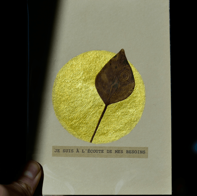 carte postale • je suis à l'écoute de mes besoins