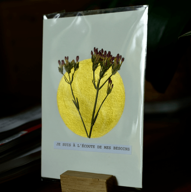 carte postale • je suis à l'écoute de mes besoins