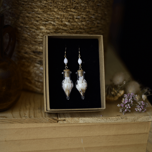 boucles d’oreilles fioles forever silver