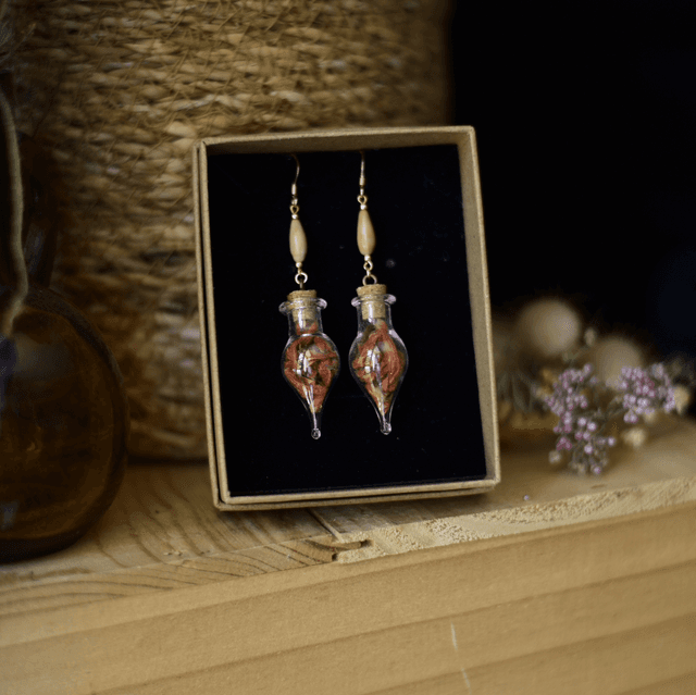 boucles d’oreilles fioles wild dagga